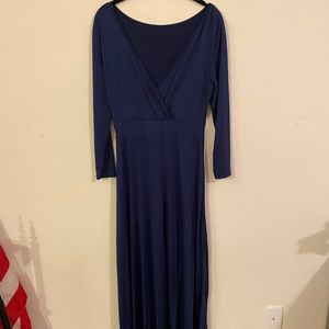 Navy blue maxi dress